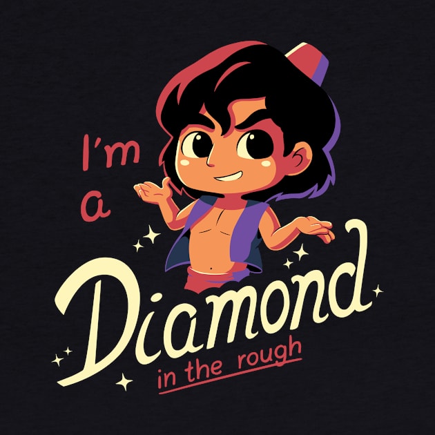 Diamond in the Rough // Cartoon, Kawaii, 90s by Geekydog